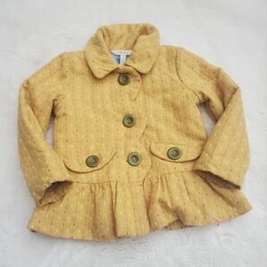 Matilda Jane  Mustard Pea Coat for Kids Size 4T